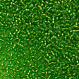 50g Miyuki Round Seed Bead 11/0 Silver Lined Lime (2423)