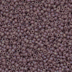 Miyuki Round Seed Bead 8/0 Matte Opaque Mauve AB 22g Tube (410FR)