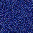 10g Miyuki Round Seed Bead 11/0 Matte Opaque Cobalt AB (414FR)