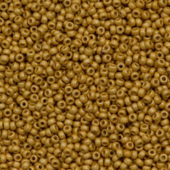 50g Miyuki Round Seed Bead 11/0 Duracoat Matte Galvanized Gold (4202F)