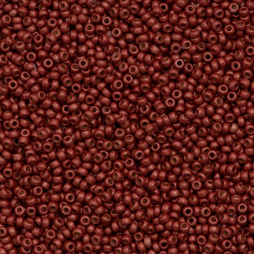 50g Miyuki Round Seed Bead 11/0 Duracoat Matte Galvanized Berry (4208F)