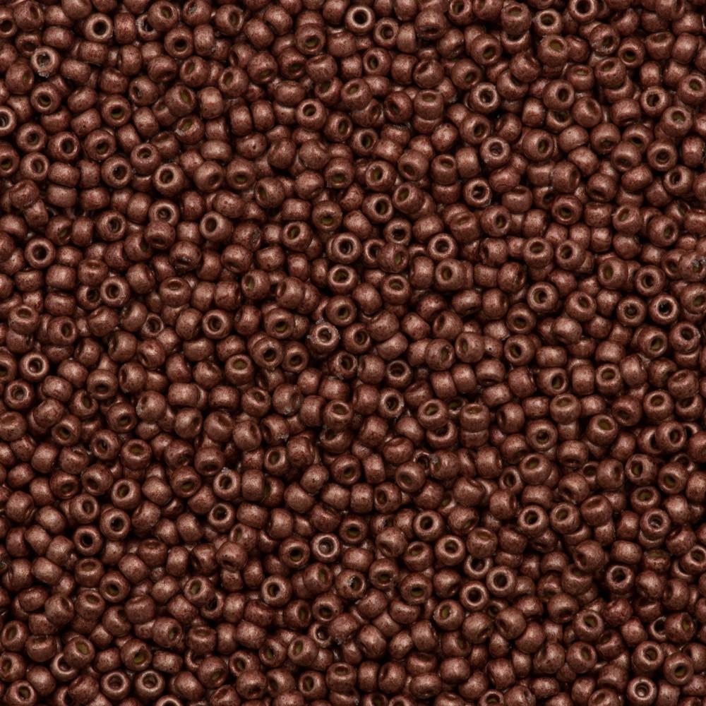 50g Miyuki Round Seed Bead 11/0 Duracoat Matte Galvanized Dark Berry (4212F)