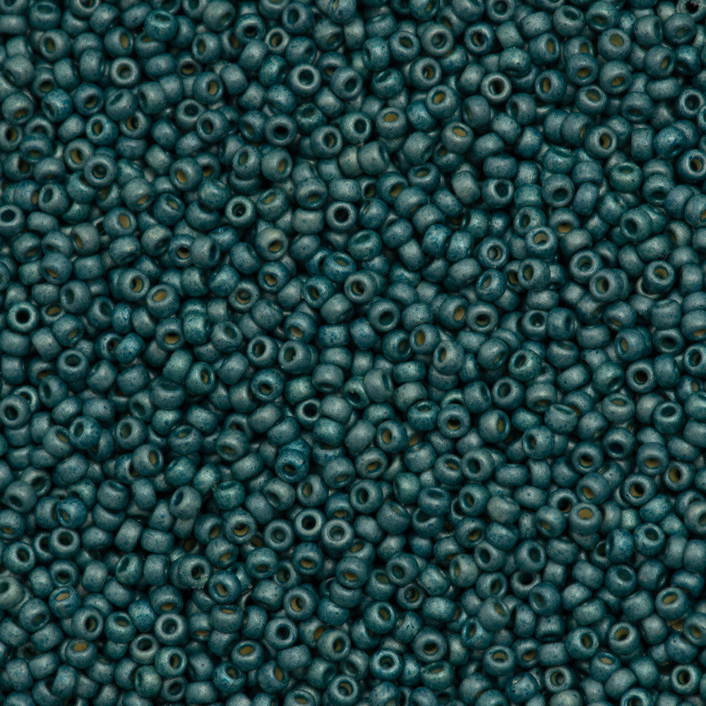 Miyuki Round Seed Bead 11/0 Duracoat Matte Galvanized Sea Foam 22g Tube (4217F)