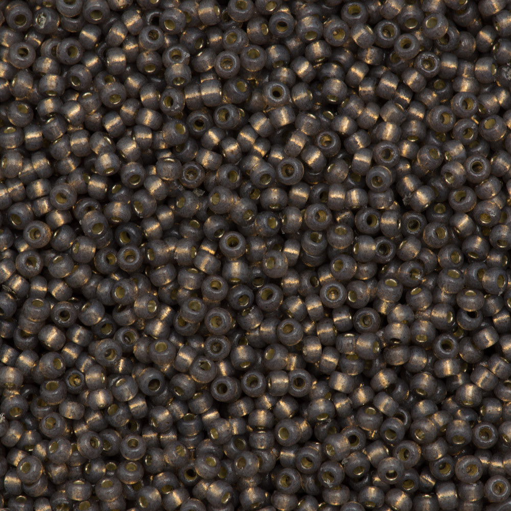 Miyuki Round Seed Bead 8/0 Duracoat Silver Lined Dyed Taupe 22g Tube (4250)