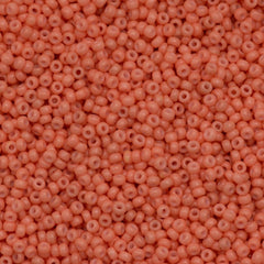 50g Miyuki Round Seed Bead 11/0 Duracoat Dyed Opaque Dark Salmon (4462)
