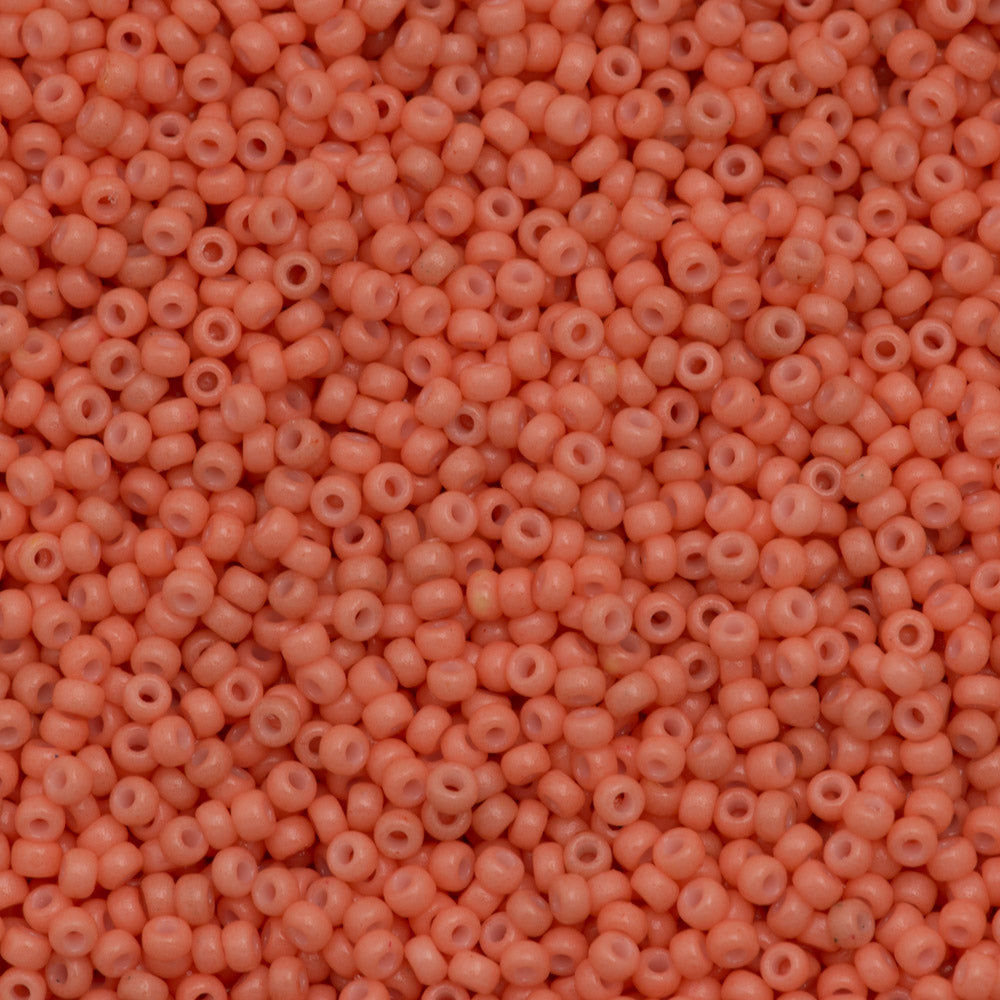Miyuki Round Seed Bead 11/0 Duracoat Dyed Opaque Dark Salmon (4462)
