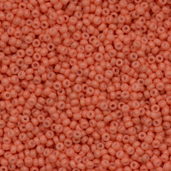 Miyuki Round Seed Bead 8/0 Duracoat Dyed Opaque Dark Salmon 22g Tube (4462)