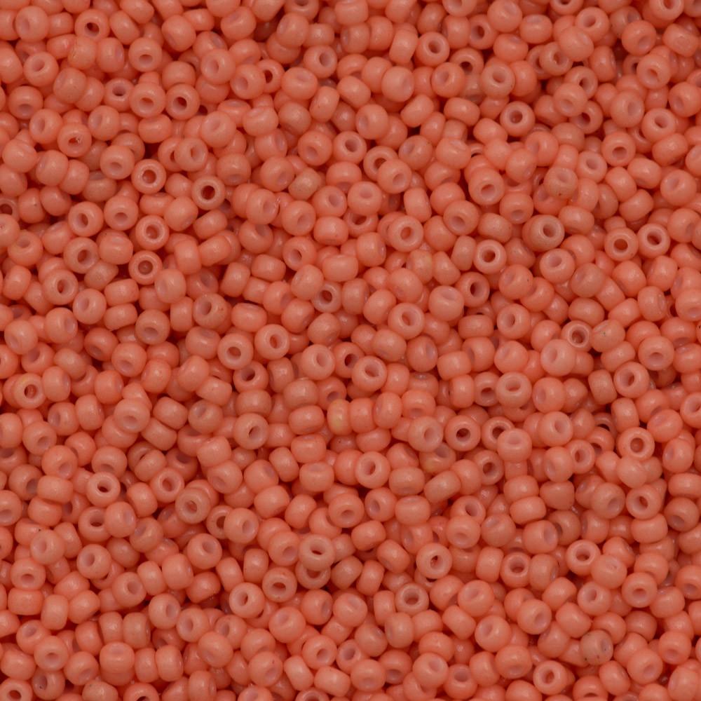 Miyuki Round Seed Bead 15/0 Duracoat Opaque Dark Salmon 2-inch Tube (4462)