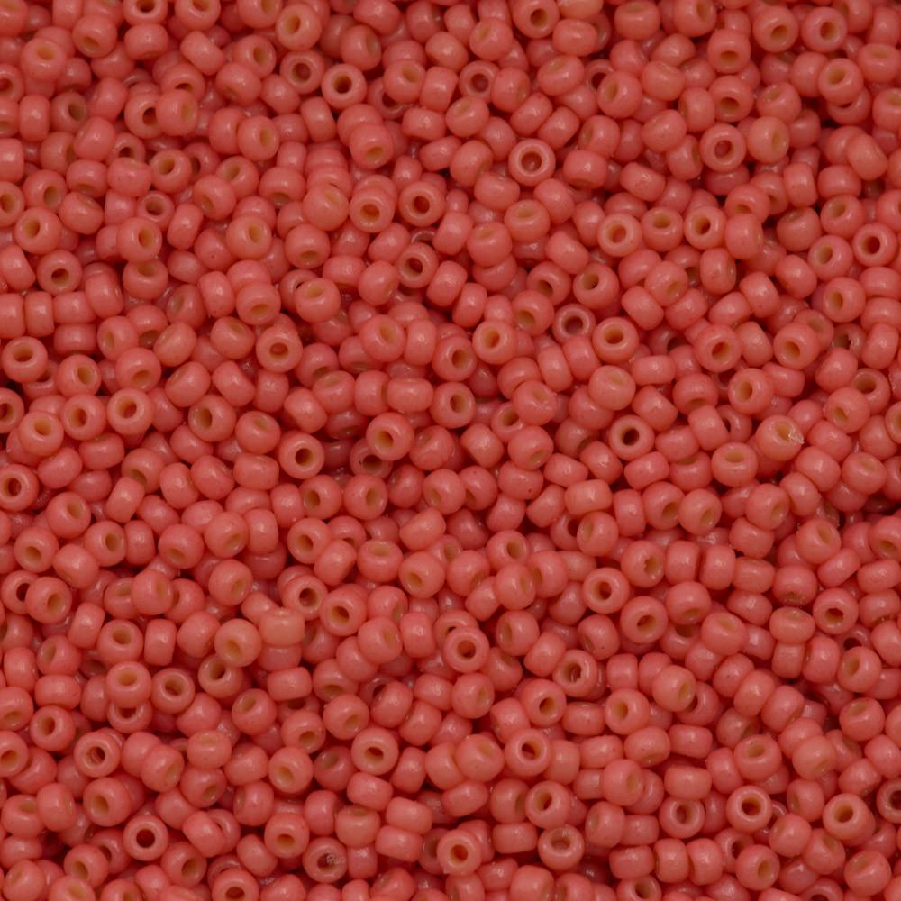 50g Miyuki Round Seed Bead 11/0 Duracoat Opaque Light Watermelon (4464)