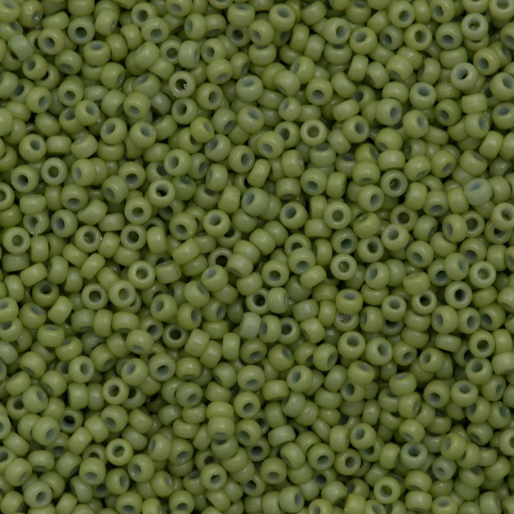 Miyuki Round Seed Bead 15/0 Duracoat Opaque Fennel 2-inch Tube (4473)