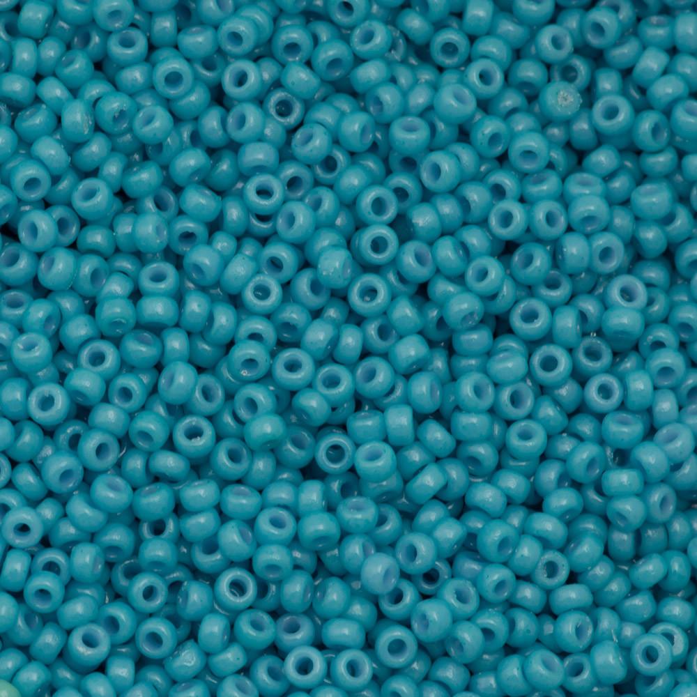 50g Miyuki Round Seed Bead 11/0 Duracoat Opaque Nile Blue (4478)