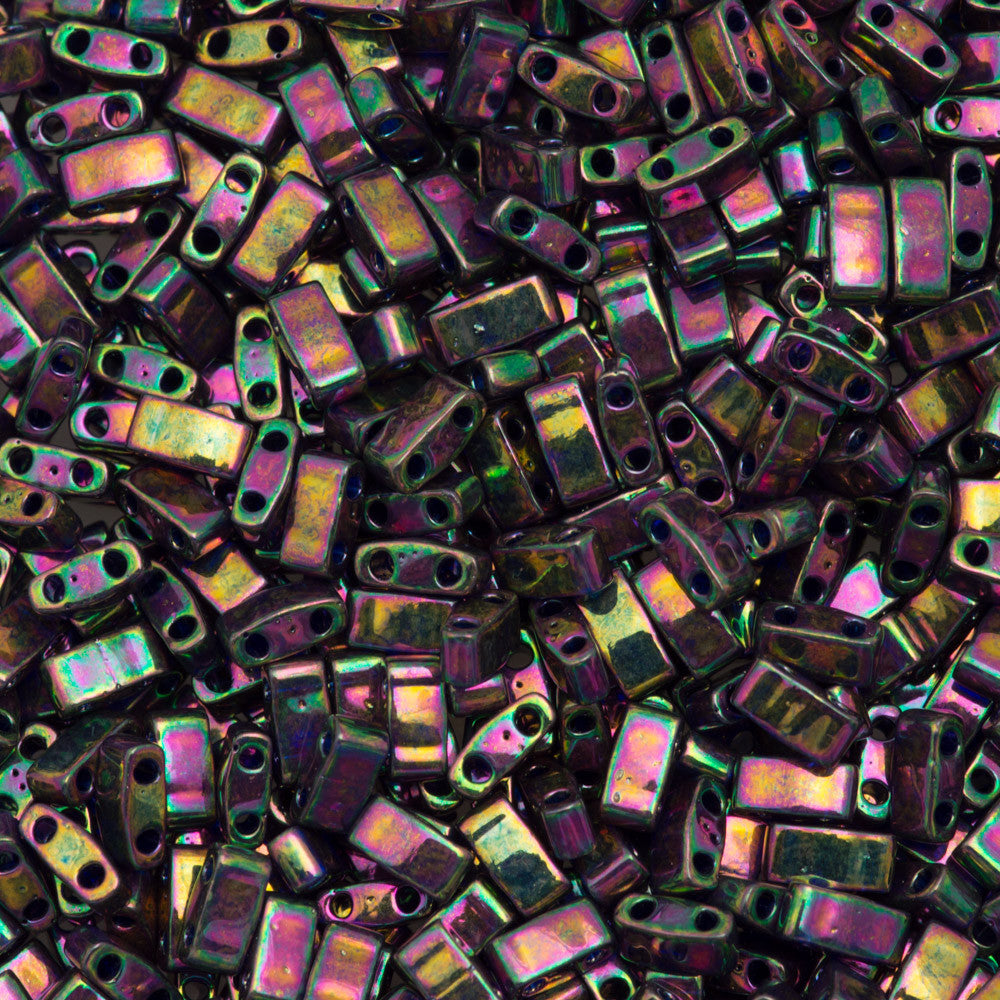 Miyuki Half Tila Seed Bead Plum Gold Luster 7.5g Tube (1893)
