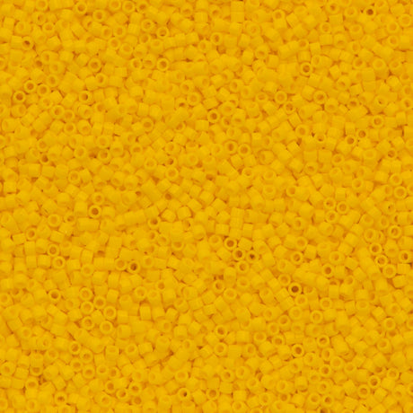 100g Miyuki Delica Seed Bead 11/0 Opaque Canary Yellow DB1132