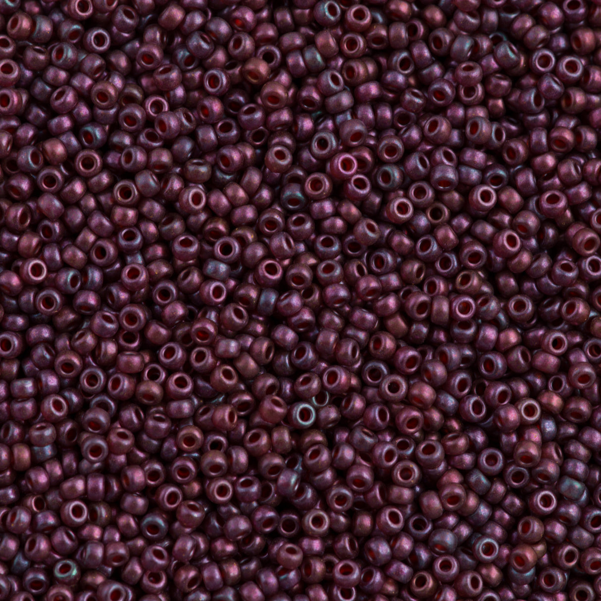 Miyuki Round Seed Bead 11/0 Semi Matte Gold Luster Cranberry 22g Tube (313SF)