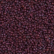 50g Miyuki Round Seed Bead 11/0 Semi Matte Gold Luster Cranberry (313SF)
