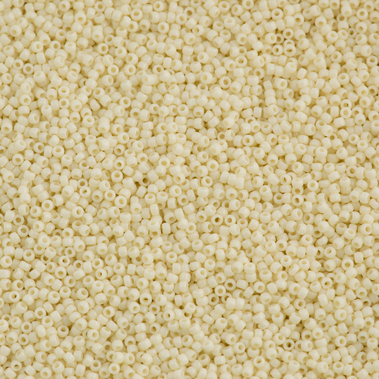 Toho Round Seed Bead 15/0 Opaque Buttermilk 2.5-inch Tube (51)