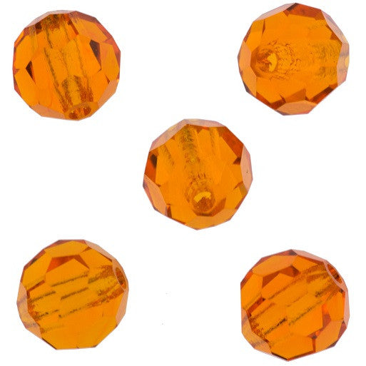 24 Preciosa Czech Crystal 4mm MC Round Bead Sun 90310