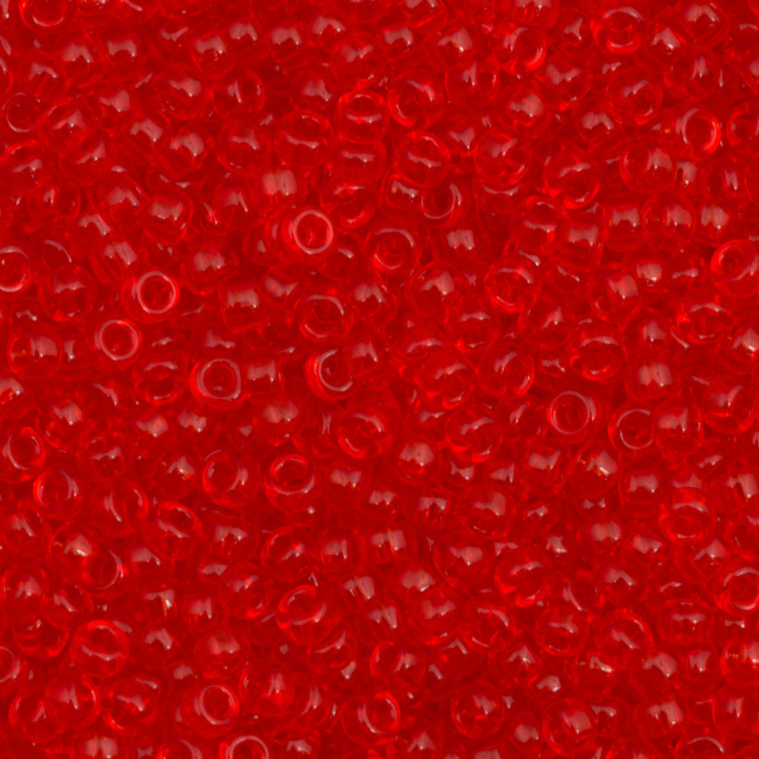 Miyuki Round Seed Bead 15/0 Transparent Red 2-inch Tube (140)