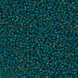 Miyuki Round Seed Bead 11/0 Matte Transparent Teal AB 22g Tube (2405FR)