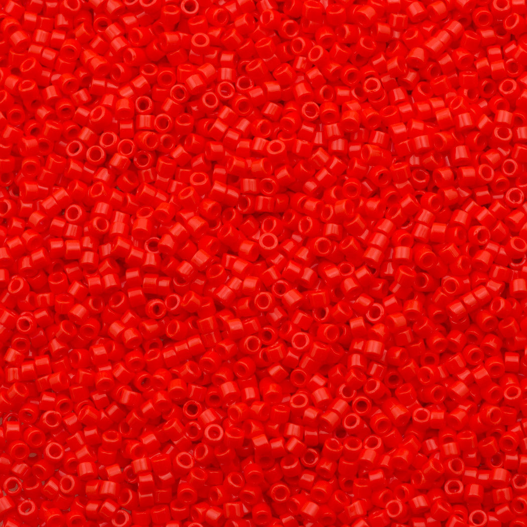 100g Miyuki Delica Seed Bead 11/0 Opaque Coral DB727