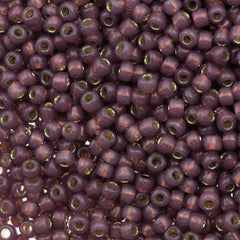 50g Toho Round Seed Beads 6/0 Silver Lined Milky Nutmeg (2114)