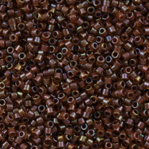 Miyuki Delica Seed Bead 10/0 Inside Dyed Color Dark Amber 7g Tube DBM287