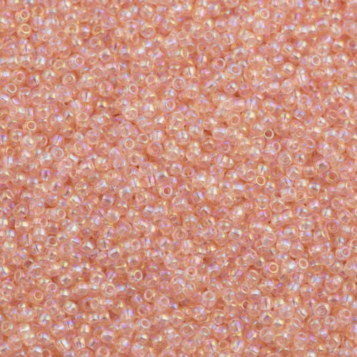 Toho Round Seed Bead 11/0 Transparent Champagne AB 2.5-inch Tube (169)