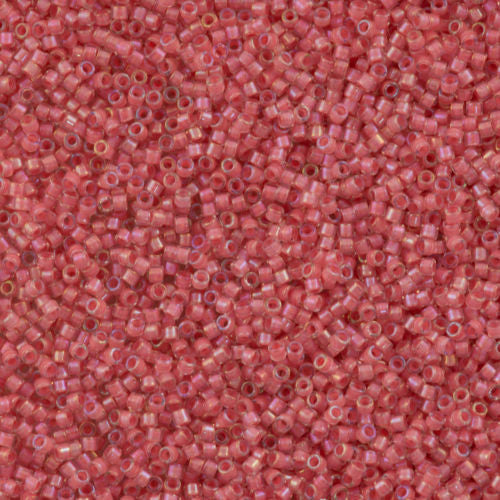 Miyuki Delica Seed Bead 10/0 Inside Color Lined Rose Pink 7g Tube DBM70