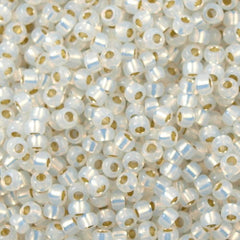 Miyuki Round Seed Beads 5/0 Gilt Lined Opal 20g Tube (551)