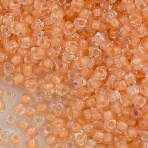 Miyuki Triangle Seed Bead 5/0 Inside Color Lined Tawny 21g Tube (1131)