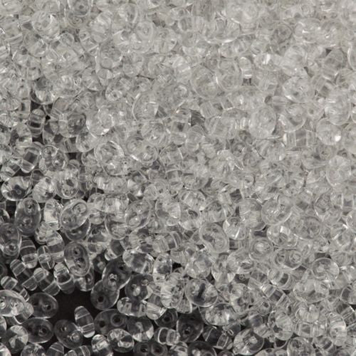 Preciosa Twin Two Hole Beads Crystal 15g 00030