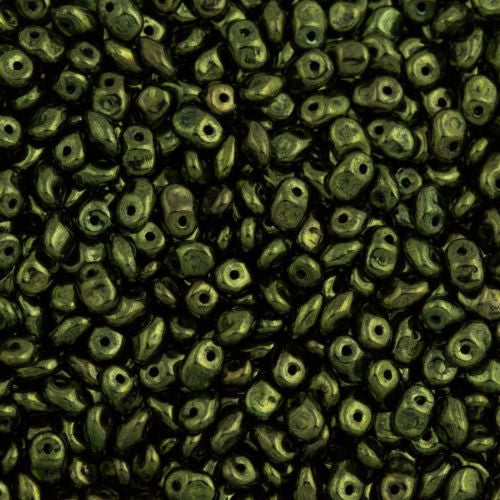 Super Uno 2x5mm Beads Jet Moss Luster (23980ML)