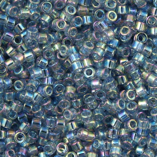 Miyuki Delica Seed Bead 10/0 Luster Blue AB 7g Tube DBM111