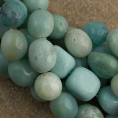 Amazonite Tumbled nugget 10-14mm beads 16 inch strand