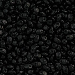 Super Uno 2x5mm Beads Jet Black 21g Tube (23980)