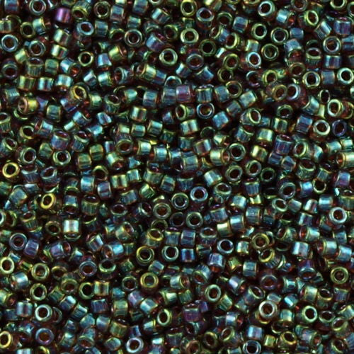 Miyuki Delica Seed Bead 15/0 Topaz Luster AB 2-inch Tube DBS122