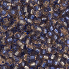 Miyuki Round Seed Beads 5/0 Rococo Silver Lined Light Sapphire Rose 20g Tube (3276)