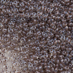 Preciosa Twin Two Hole Beads Inside Color Lined Taupe 15g 38618