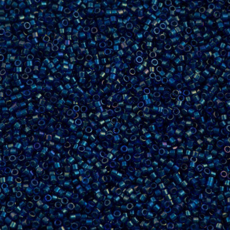 Miyuki Delica Seed Bead 11/0 Inside Dyed Color Violet Peacock 2-inch Tube DB1763