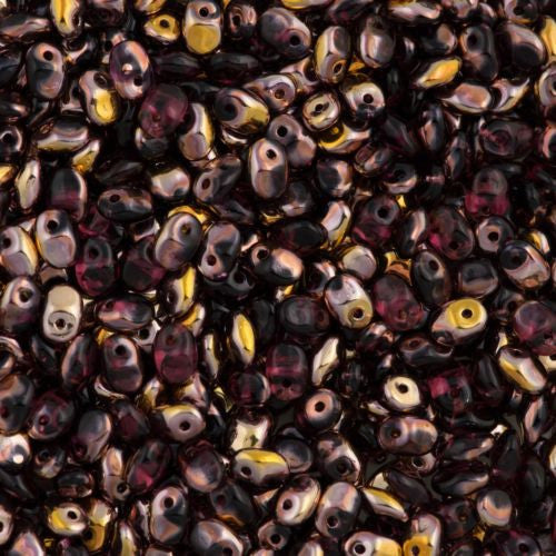 Super Uno 2x5mm Beads Amethyst Capri Gold 15g (20060CG)