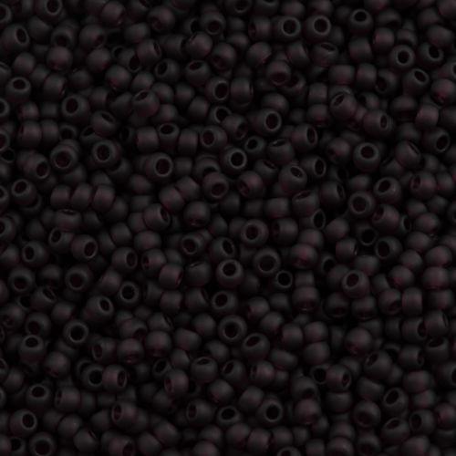 50g toho Round Seed Bead 8/0 Transparent Matte Dark Amethyst (6CF)