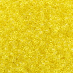 Miyuki Delica Seed Bead 15/0 Transparent Yellow 2-inch Tube DBS710