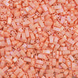 Miyuki Half Tila Seed Bead Opaque Salmon Luster 7.5g Tube (596)