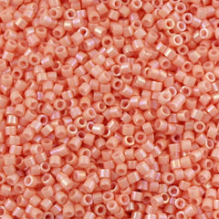 Miyuki Delica Seed Bead 10/0 Opaque Peachy Coral 7g Tube DBM207