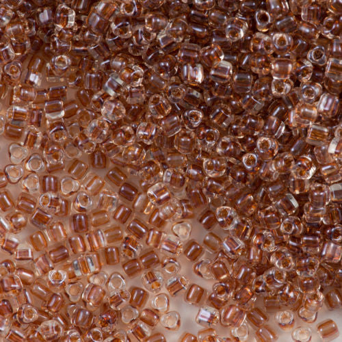 Miyuki Triangle Seed Bead 5/0 Inside Color Lined Topaz 21g Tube (1108)