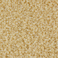 Miyuki Delica Seed Bead 10/0 Opaque Rich Cream AB 7g Tube DBM157