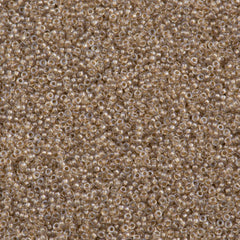 Miyuki Round Seed Bead 15/0 Inside Color Lined Sparkle Beige 2-inch Tube (1521)