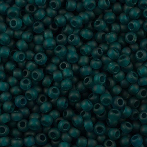 50g toho Round Seed Bead 8/0 Transparent Matte True Teal (7BDF)
