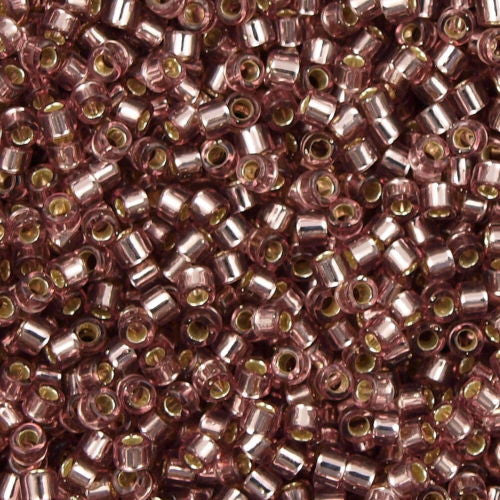 Miyuki Delica Seed Bead 10/0 Silver Lined Lilac 7g Tube DBM146