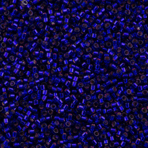 Miyuki Delica Seed Bead 10/0 Silver Lined Dyed Violet 7g Tube DBM610